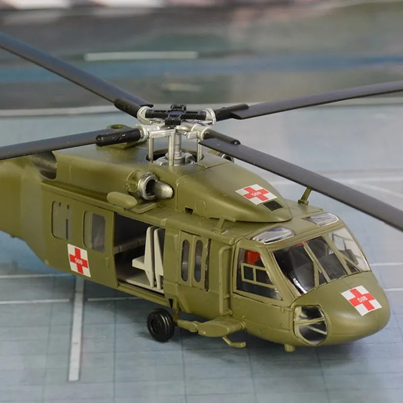 1: 72 UH-60 S-70 черный ястреб UH-60A Тактический транспортный вертолет предварительно построенный хобби Коллекционная готовая пластиковая модель самолета