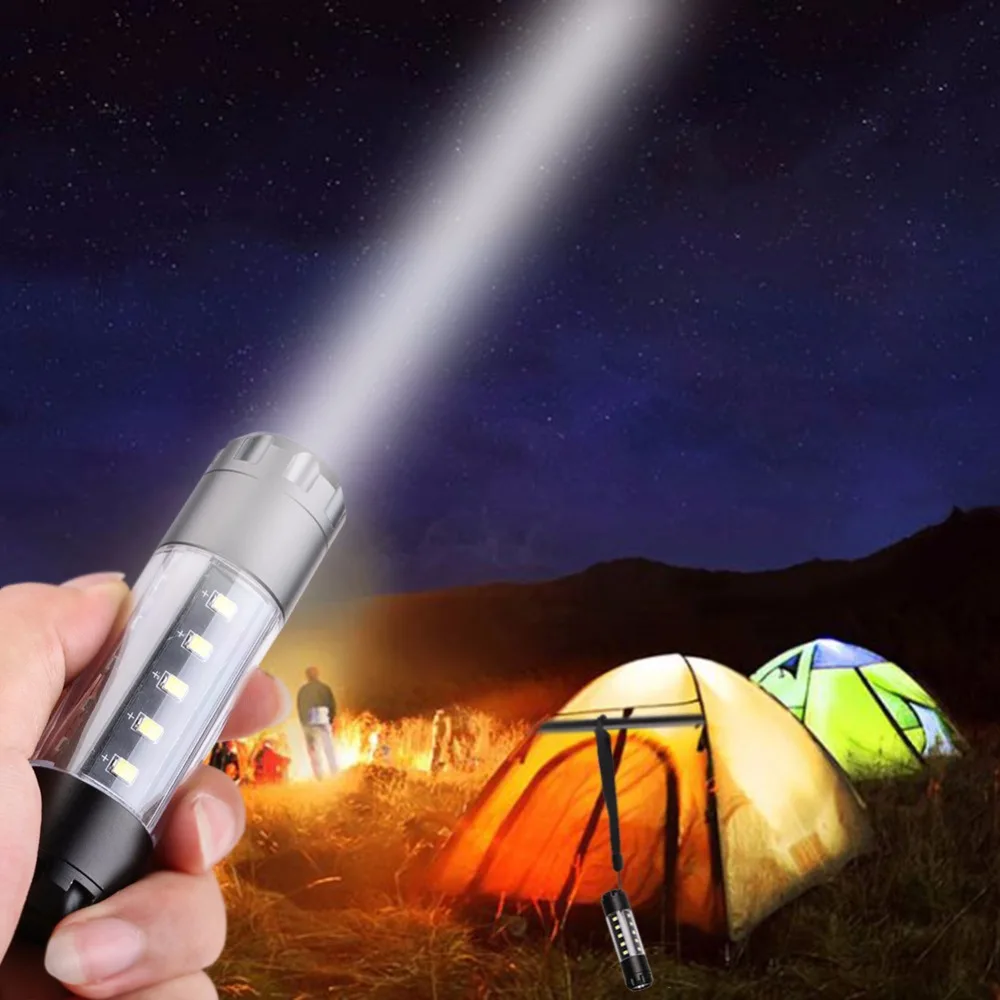 Портативный 1* XPE светодиодный+ 20* SMD COB светодиодный мини-вспышка светильник фонарь высокой яркости 3800 люмен 6 Режим светильник фонарь e Linterna AA 14500