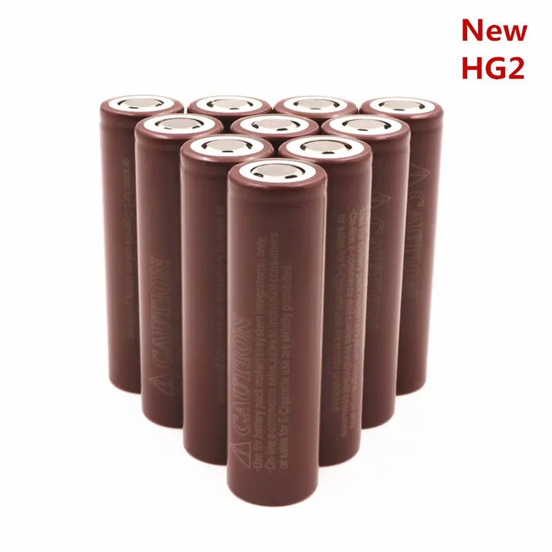 HG2 18650 батарея 3000 mah батареи для электронных сигарет перезаряжаемая Высокая мощность разряда 30A большой ток