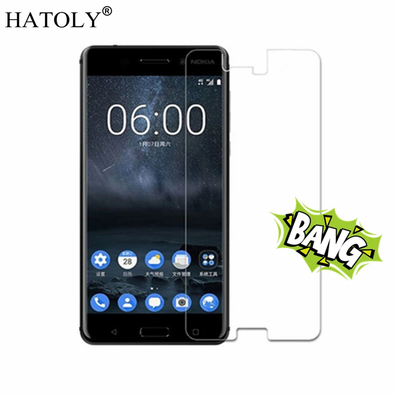 Закаленное стекло для Nokia 8 2 шт. ультратонкая Защитная пленка Защитное TA 1004 1012