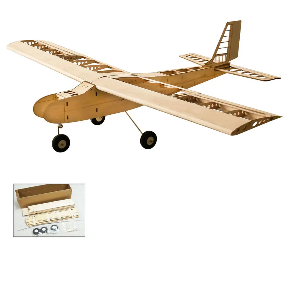 T4001 Balsa DIY Деревянные самолеты 1550 мм размах крыльев биплан радиоуправляемый самолет вертолет игрушки Набор Модель