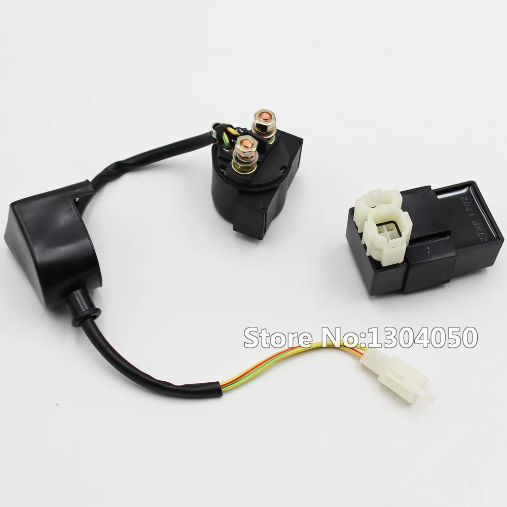 Китайский скутер Gy6 50 куб. См четырехъядерный велосипед стартер соленоид коробка