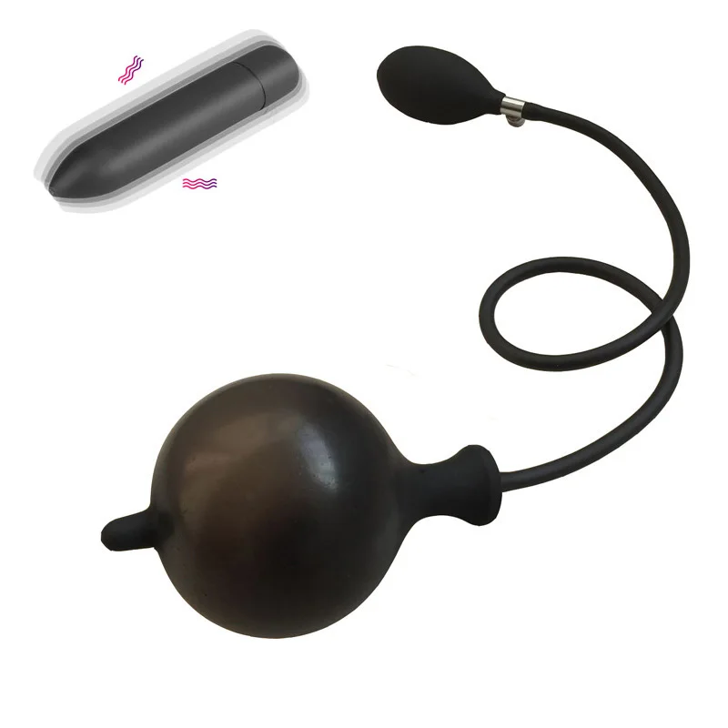 Силиконовые надувные анальные пробки 10 скоростей вибраторы Анальный