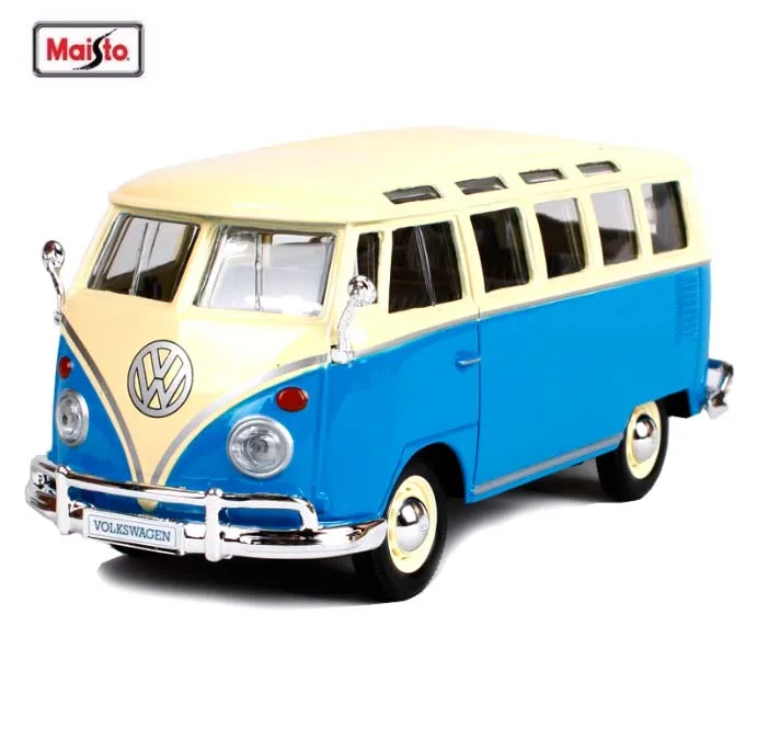1:24 Maisto SANBA 1962 Bus T1 Kombi модель игрушечного автомобиля из сплава Коллекция игрушек