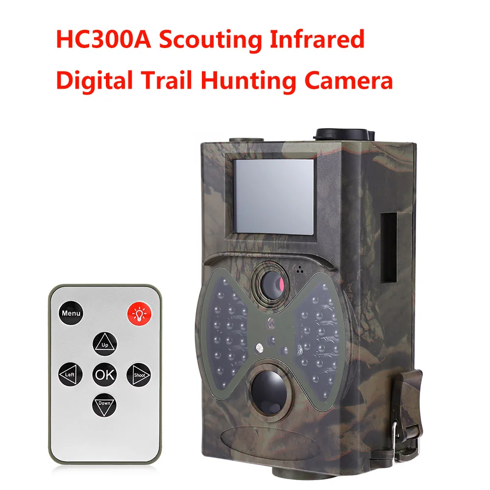 HC300A охотничья камера Скаутинг 12MP HD 1080P Цифровая инфракрасная для следа дневное
