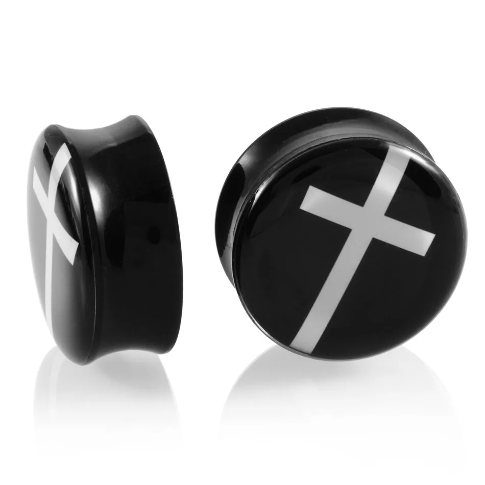 Акриловые ушные пробки серьги туннели 2 шт.|double flare|earring gaugestunnel earrings |