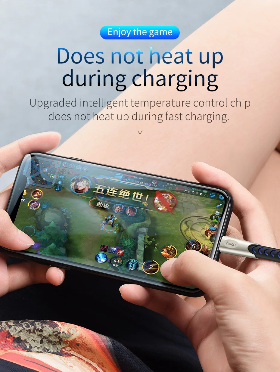 HOCO USB C кабель для Xiaomi Mi 8 A1 F1 huawei P20 прочный цинковый сплав usb type C кабель для быстрой зарядки для samsung S8 S9 Oneplus