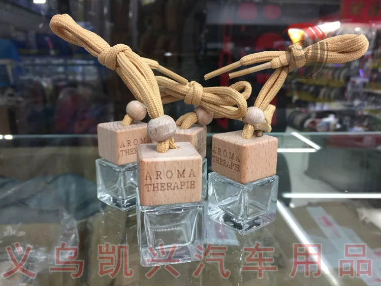 10 шт./лот автомобильная квадратная стеклянная бутылка для духов подвесная парфюм