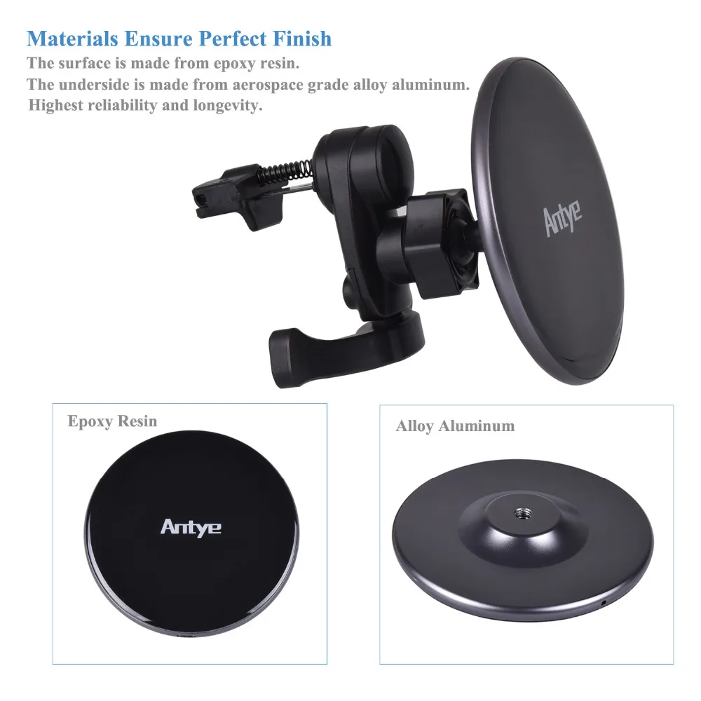 Беспроводное Автомобильное зарядное устройство Qi с магнитным креплением на