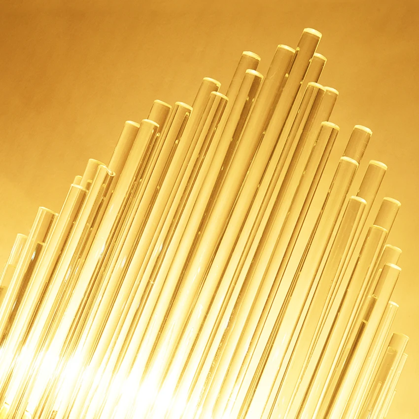 Хрустальная Роскошная современная настенная лампа золотого цвета настенный