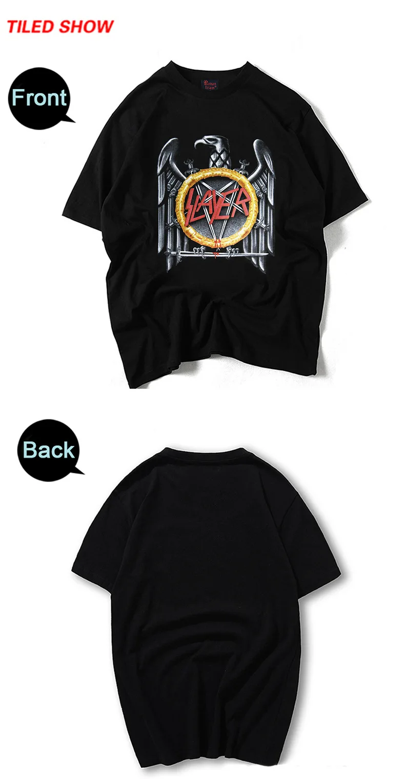 Лидер продаж, рок-группа Slayer, Мужская футболка, The Slayer speed Metal, мужская панк одежда, летняя футболка, высокое качество, уличная одежда