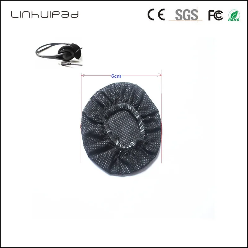 Linhuipad Сменные нетканые гигиенические наушники чехлы для микрофона маленький