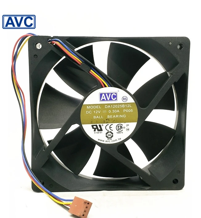 

AVC Original DA12025B12L P005 12V 0.3A 120mm 12025 pin PWM fan cooling fan 5pcs/lot