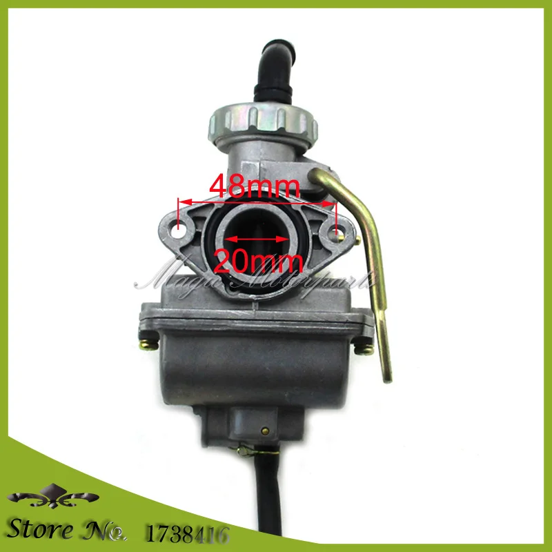20 мм карбюратор для 50cc 70cc 90cc 110cc двигатель Carb ATV Dirt Pit Bike Go Kart|carburetor 20mm|carburetor 50cccarburetor