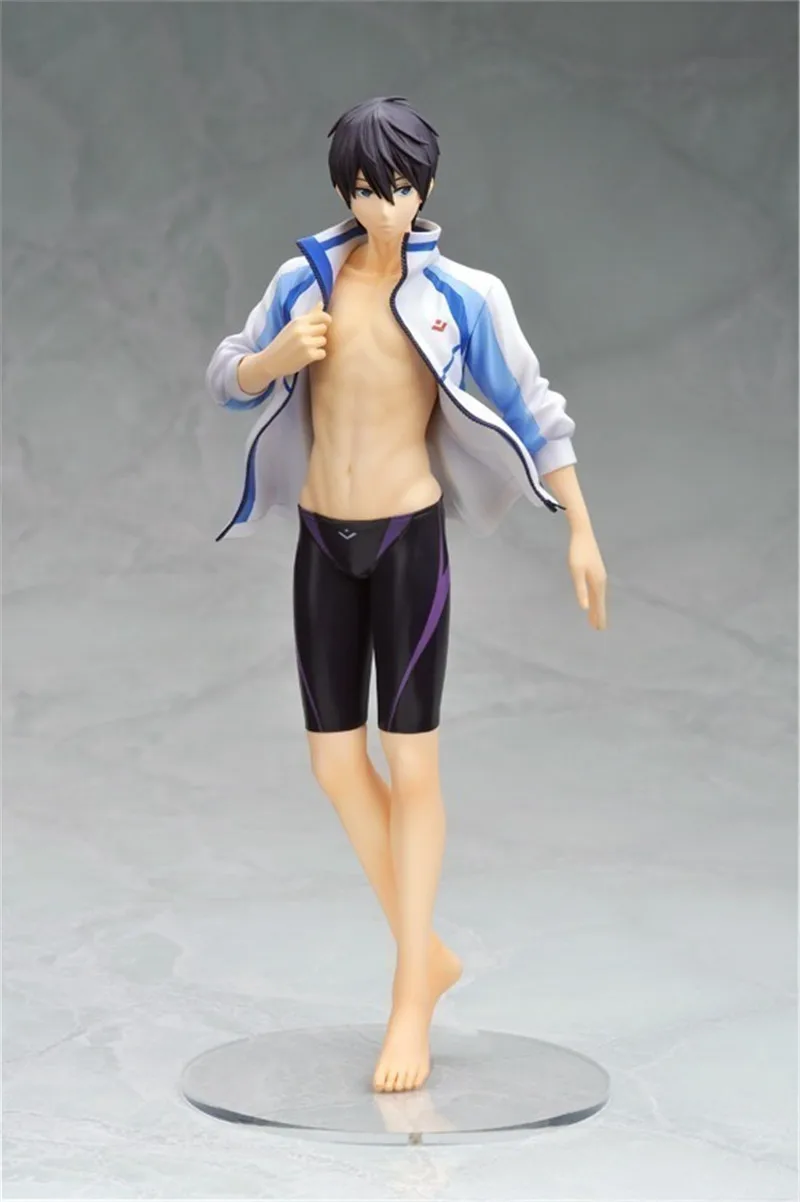 Новинка 22 см аниме бесплатно! Iwatobi swim Club Haruka Nanase 1/8 ПВХ фигурка Коллекционная модель игрушки