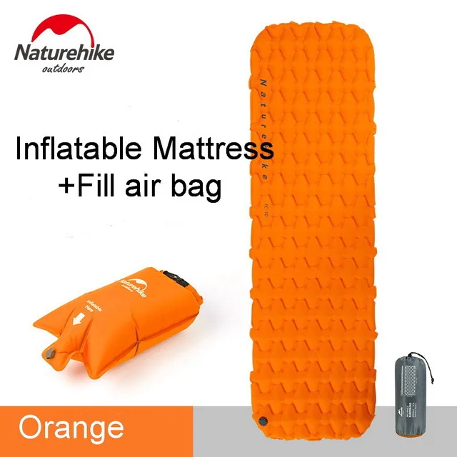 Orange Air Bag Naturehike colchon надувной туристический коврик кровать надувной матрас спальный коврик природа поход - Цвет: Orange Air Bag