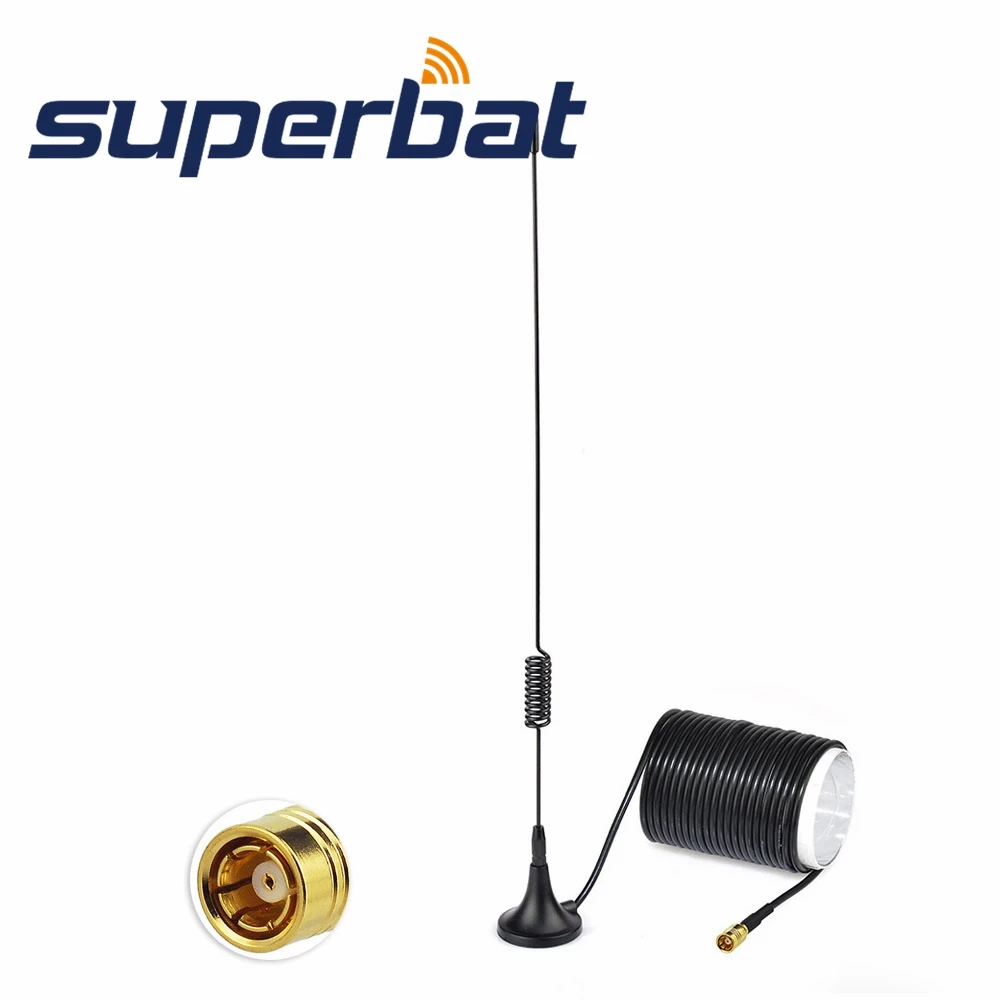 

Автомобильная антенна Superbat DAB/DAB + магнитное крепление SMB Штекерный разъем RG174 5 м антенна для Alpine JVC Kenwood