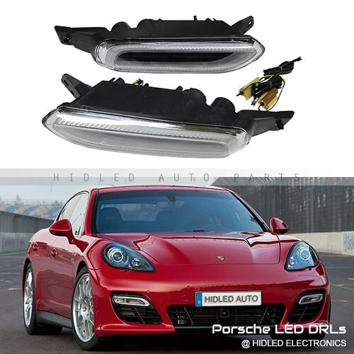 Для 2009 2012 Porsche Panamera MK1 Turbo GTS DRLs светодиодные дневные ходовые огни|Передние LED-фары