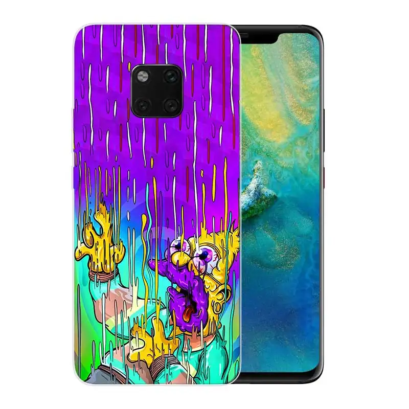Силиконовый чехол для Huawei Mate 20X20 10 9 Pro 8 7 чехол-бампер Homer J. Simpson |