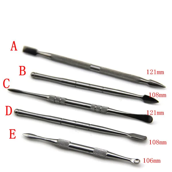 Stainless steel e cigarette dabber tool titanium dab nail for wax dry herb glass ago g5 vgo skillet atmos micro atomizer|steel seats|steel toe boot