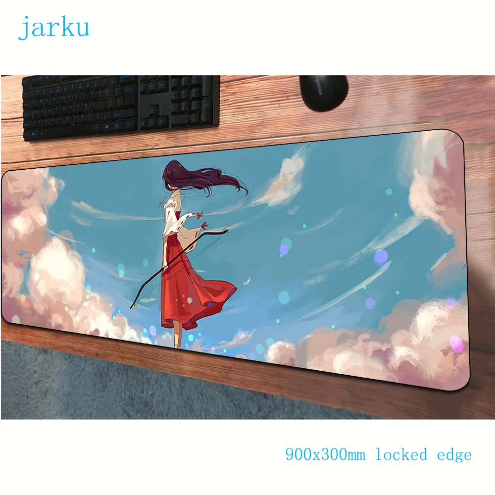 Коврик для мыши inuyasha 900x300 мм крутой новый компьютерный коврик игровые аксессуары