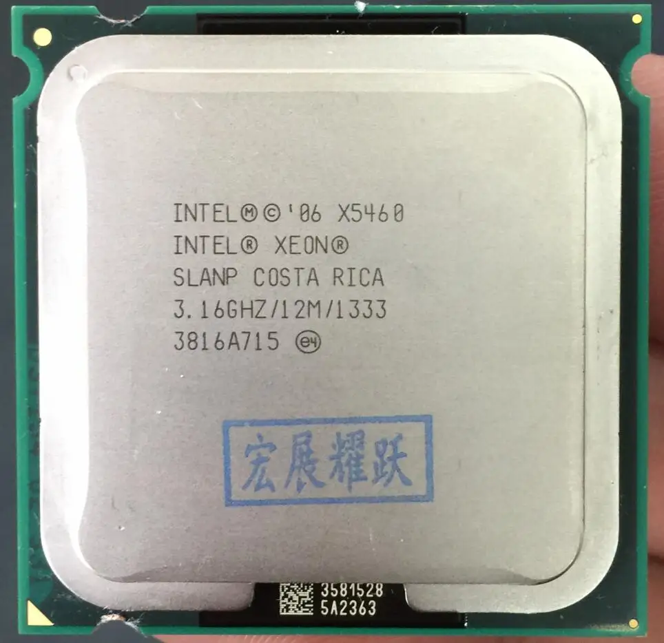 Четырехъядерный процессор Intel Xeon X5460 SLANP CO аналогичный ЦП LGA775 работает на