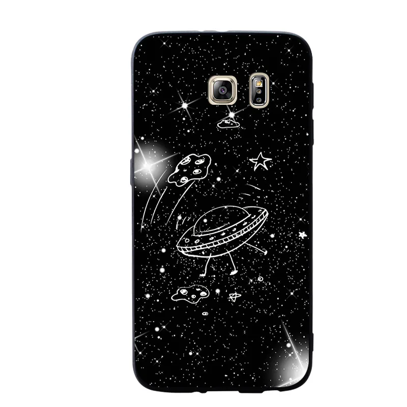 Милый чехол с Вселенная для телефона принтом &quotдля samsung Galaxy S10 e S9 S8 S7 S6 Edge Plus Мягкий чехол|Чехлы-накладки| |