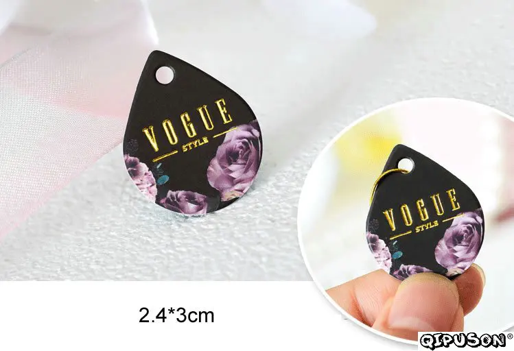 100 шт/точка/мини карта ручные DIY бирки ювелирных изделий серьги вешалки брошь