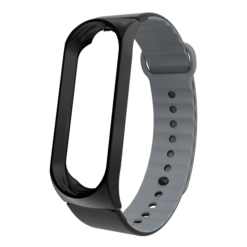 Ремешок на запястье + металлический чехол для Xiaomi Mi Band 3 2019 модные повседневные