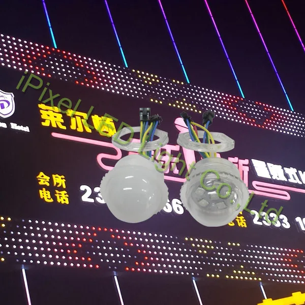 Пиксельный светильник DMX 35 мм 12 В smd 5050 внутренний/наружный светодиодный rgb