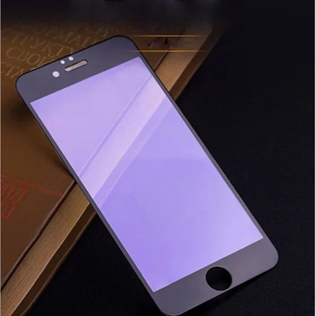 Закаленное стекло для iphone 6 6s полноэкранное 3D покрытие анти Фиолетовое защитное