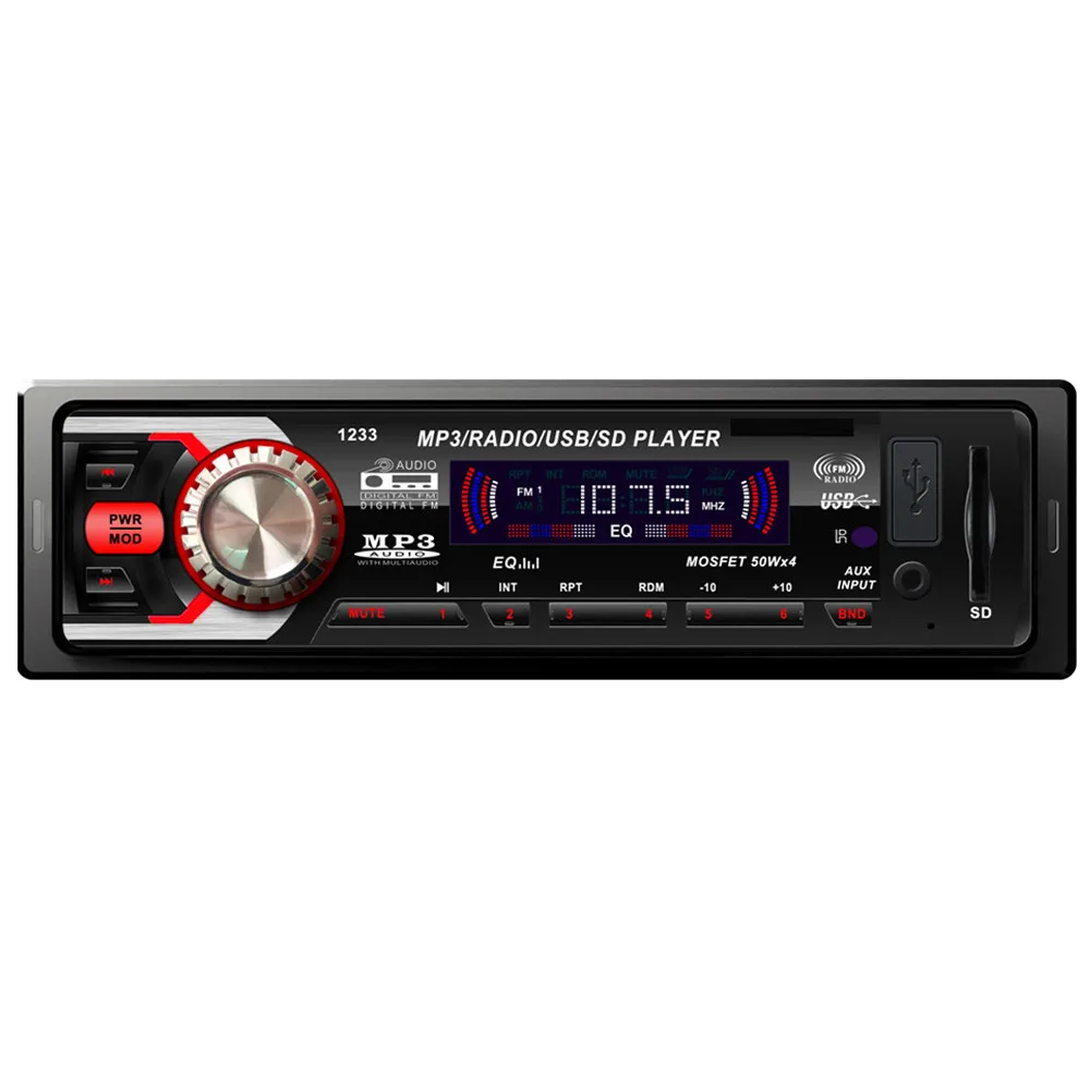 Bluetooth стерео аудио в-тире FM MP3 радио плеер с AUX-IN SD USB DC 12 В MP3WMA автомобильный Радио плеер CA