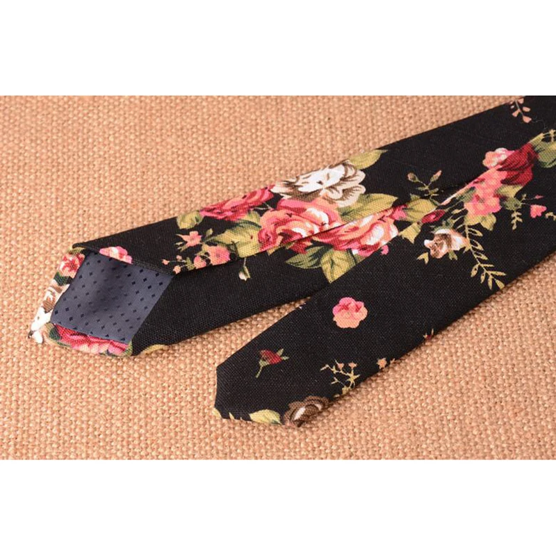 Новый стиль неформальный цветочный галстук фиолетового и розового цвета из 100%