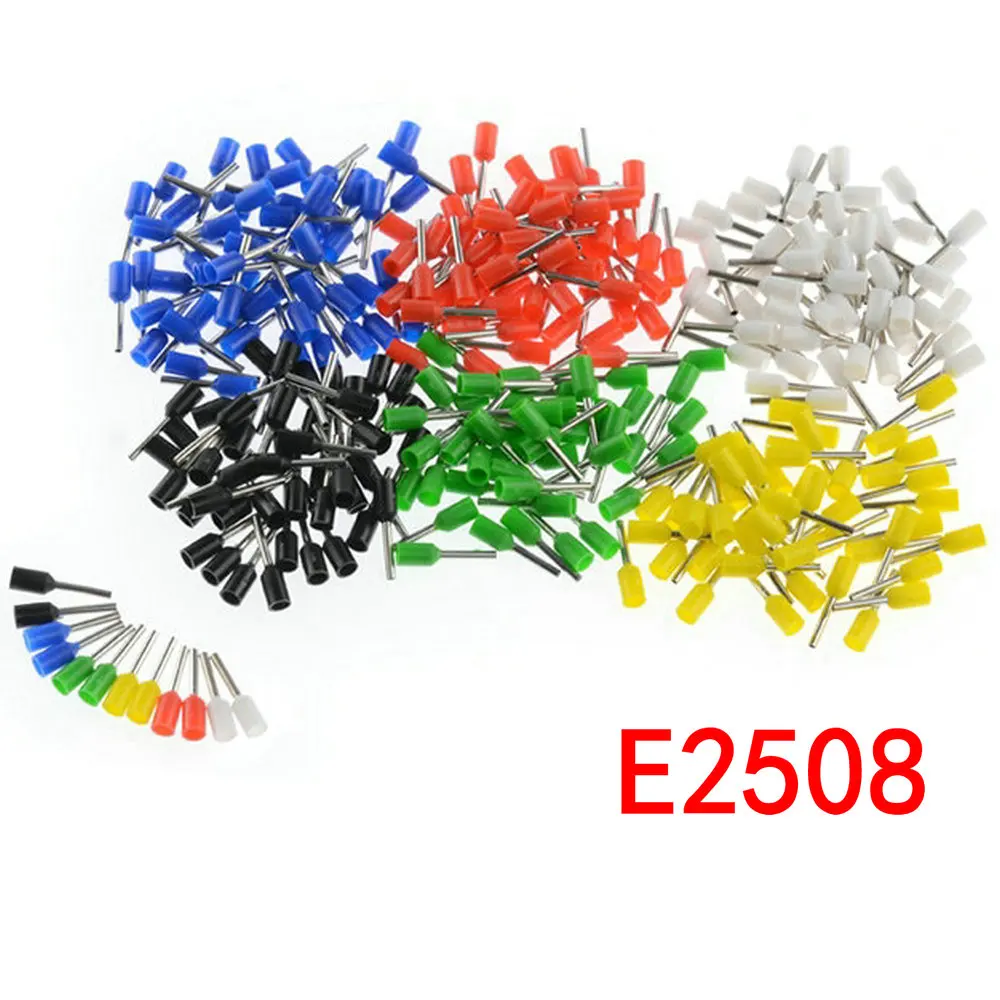 1000 Pcs/E2508 Европейского типа труба Терминал 2 5 квадратный разъем провода холодного