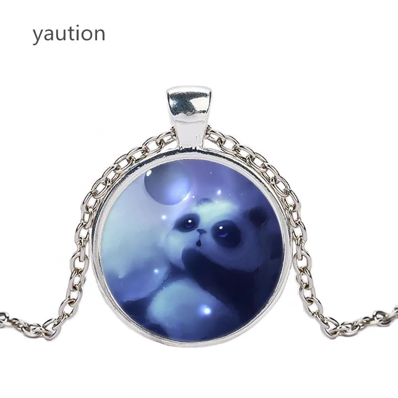 Ожерелье-чокер со стеклянной подвеской в стиле аниме | Украшения и аксессуары