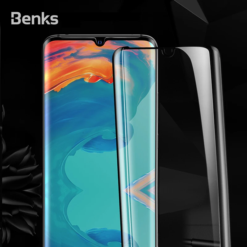 Benks X PRO+ Защитная пленка из закаленного стекла 9H HD защита экрана изогнутая поверхность 0,3 мм для huawei P30 PRO