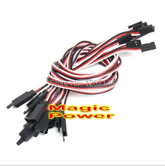 10 шт./лот Amass 22 # 22AWG 60core Futaba JR плоский удлинитель/удлинитель с крючком разной длины
