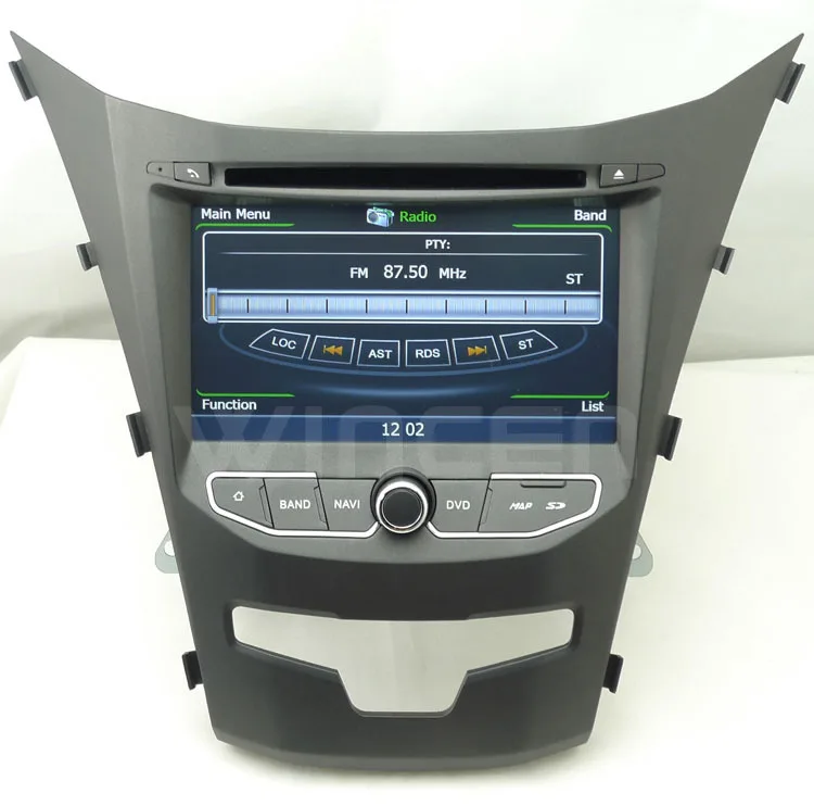 S100 A8 двухъядерный 1080P Автомобильный DVD GPS плеер для Ssangyong Korando 2013 на Поддержка