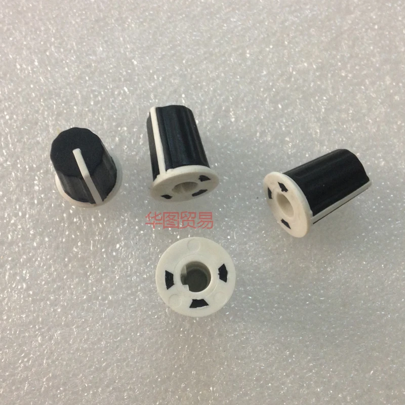 10pcs half shaft rubber potentiometer knob / 90 degrees 16MM * 19MM cap | Обустройство дома