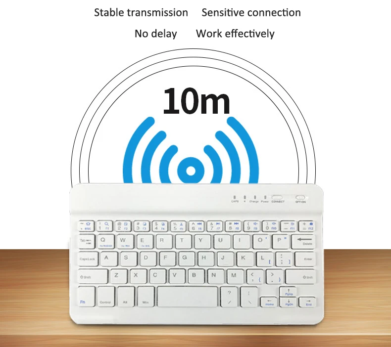 Тонкая портативная Мини Беспроводная Bluetooth клавиатура для планшета, ноутбука, смартфона, iPad, Поддержка IOS, Android, система, телефон Универсальный
