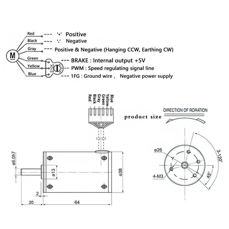 38SRZ-S DC бесщеточный Шестерни Мотор 12V 24V 2000/3000/4000/5000 об/мин встроенным приводом маленький бесщеточный двигатель для DIY хобби Free в сборе