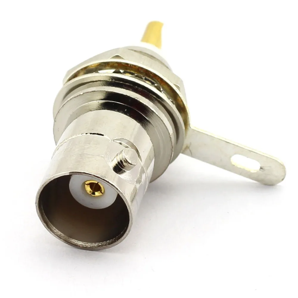 Гнездовой разъем BNC с гайкой для припоя коаксиальный адаптер|mount connector|l connectormount