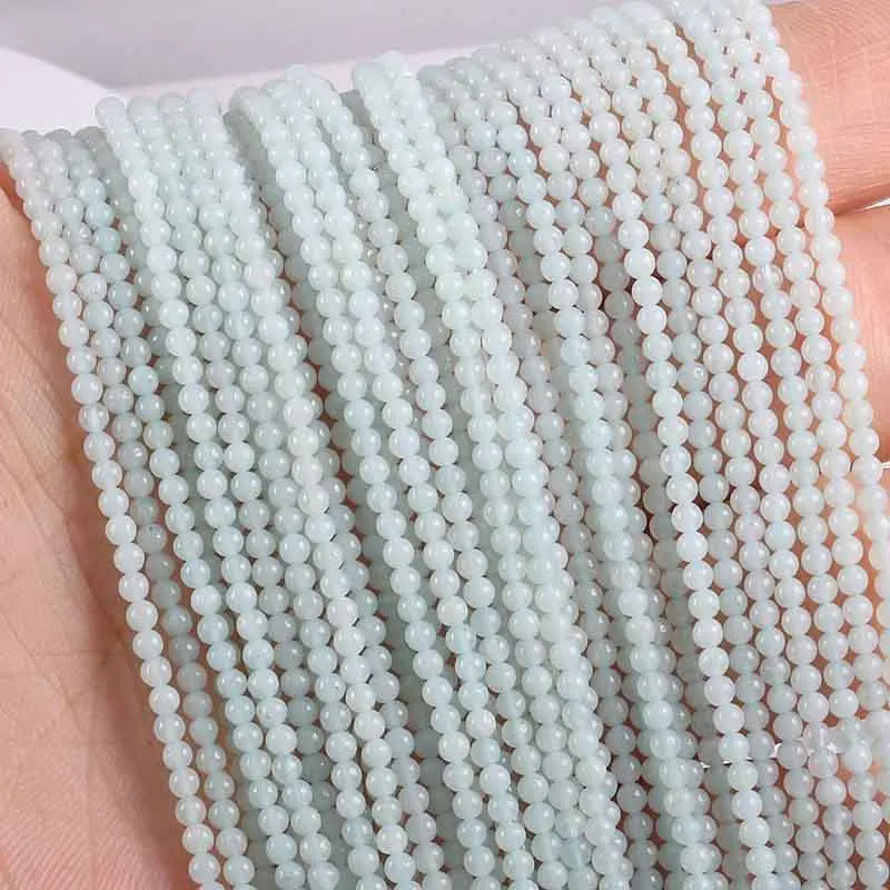 Bright Jade Новинка,, бусы из натурального камня, розовые кварты, аметисты, Агаты, бусины для изготовления ювелирных изделий, бисероплетение, сделай сам, браслет 2 мм, 3 мм - Цвет: Bright Jade