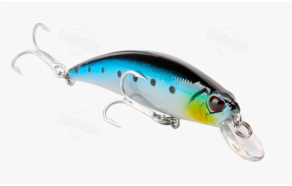 SeaKnight Minnow SK040 приманка для рыбалки 1 шт. 9,5 г 70 мм/2.76in Jerkbait 3D глаза VMC крючки тонущие жесткая рипбейт