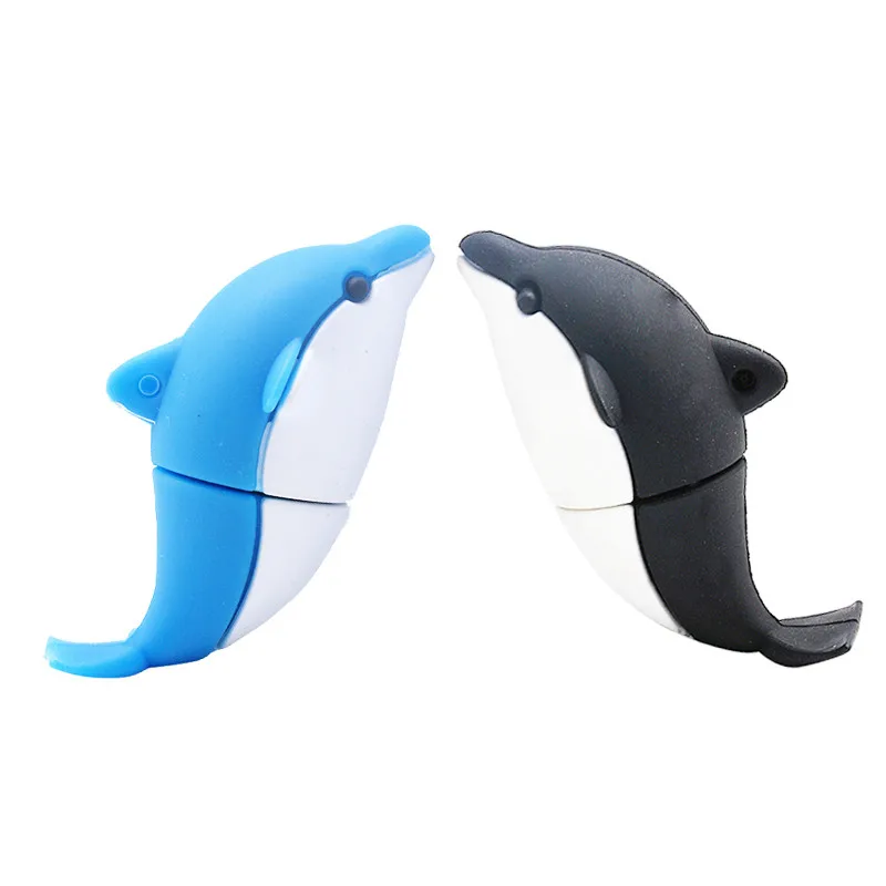 Мультяшный флеш накопитель милый Дельфин usb 4 ГБ 8 16 32 64 USB 2 0 с животными|USB
