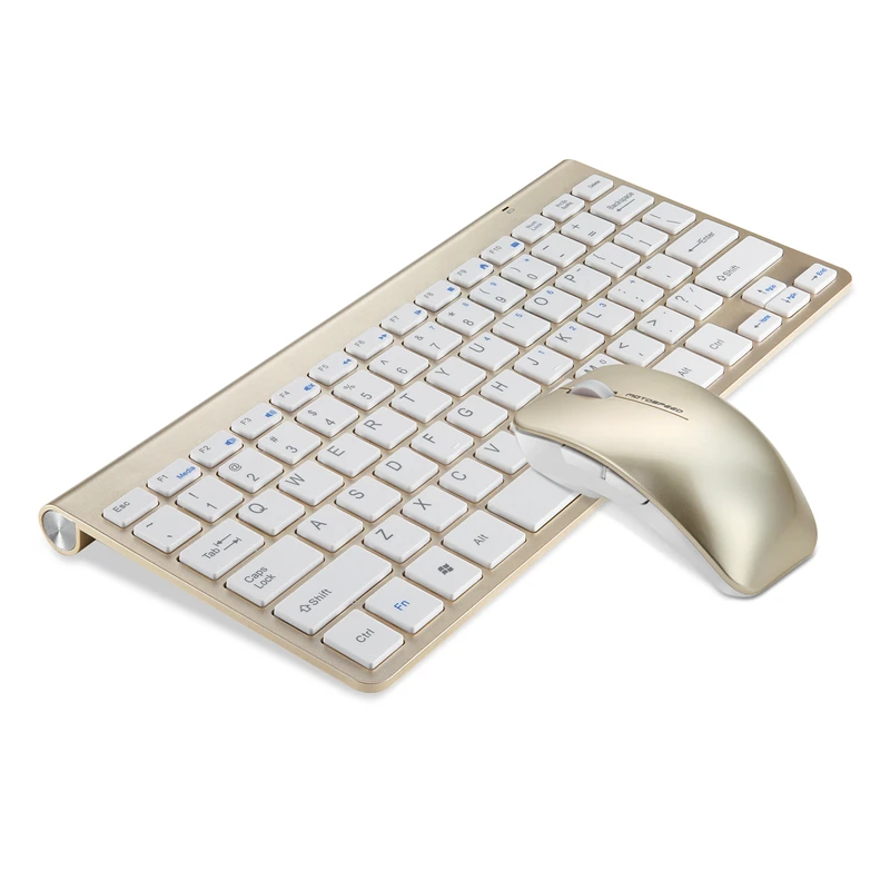 Новый Motospeed Ultra slim 2 4 г Беспроводной клавиатура Мышь Combo для IPAD ноутбуков MAC ТВ BOX