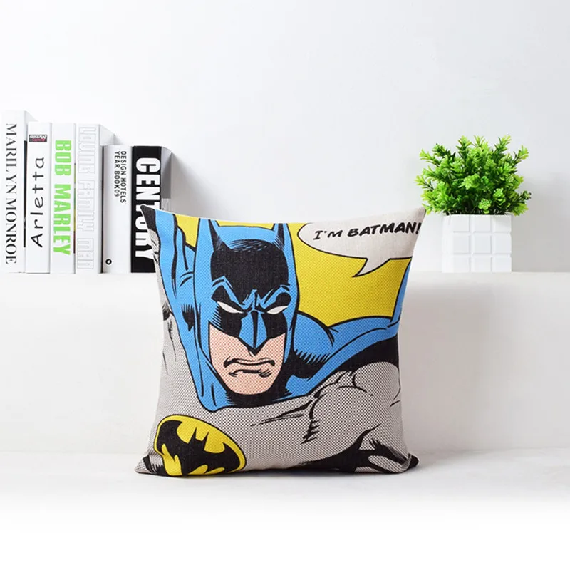 A2 Американский фильм стиль супер Heros наволочка капитан Американский Супермен Железный человек Бэтмен украшение бросок наволочка Almofadas - Цвет: A2