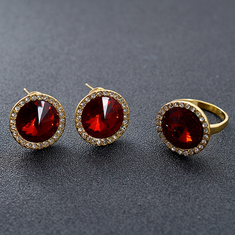 Ювелирные изделия Sunny Jewelry в этническом стиле с красным кубическим цирконием
