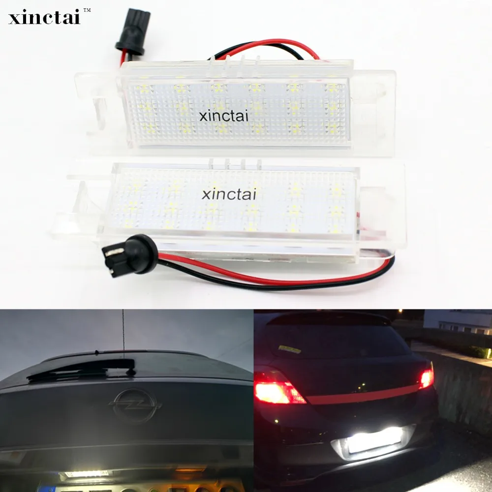 2 шт. Canbus Нет Ошибка светодиодный номерной знак светильник Lampfor Opel Insignia Zafira B Corsa D