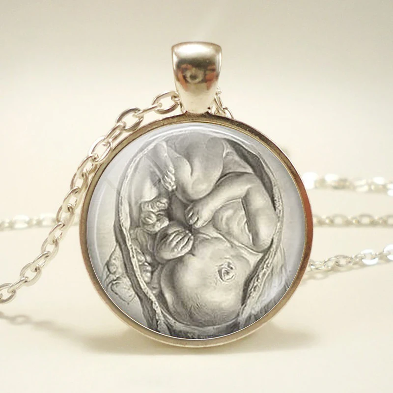 Новое поступление ожерелье с подвеской в виде кабошона для иллюстрации ребенка